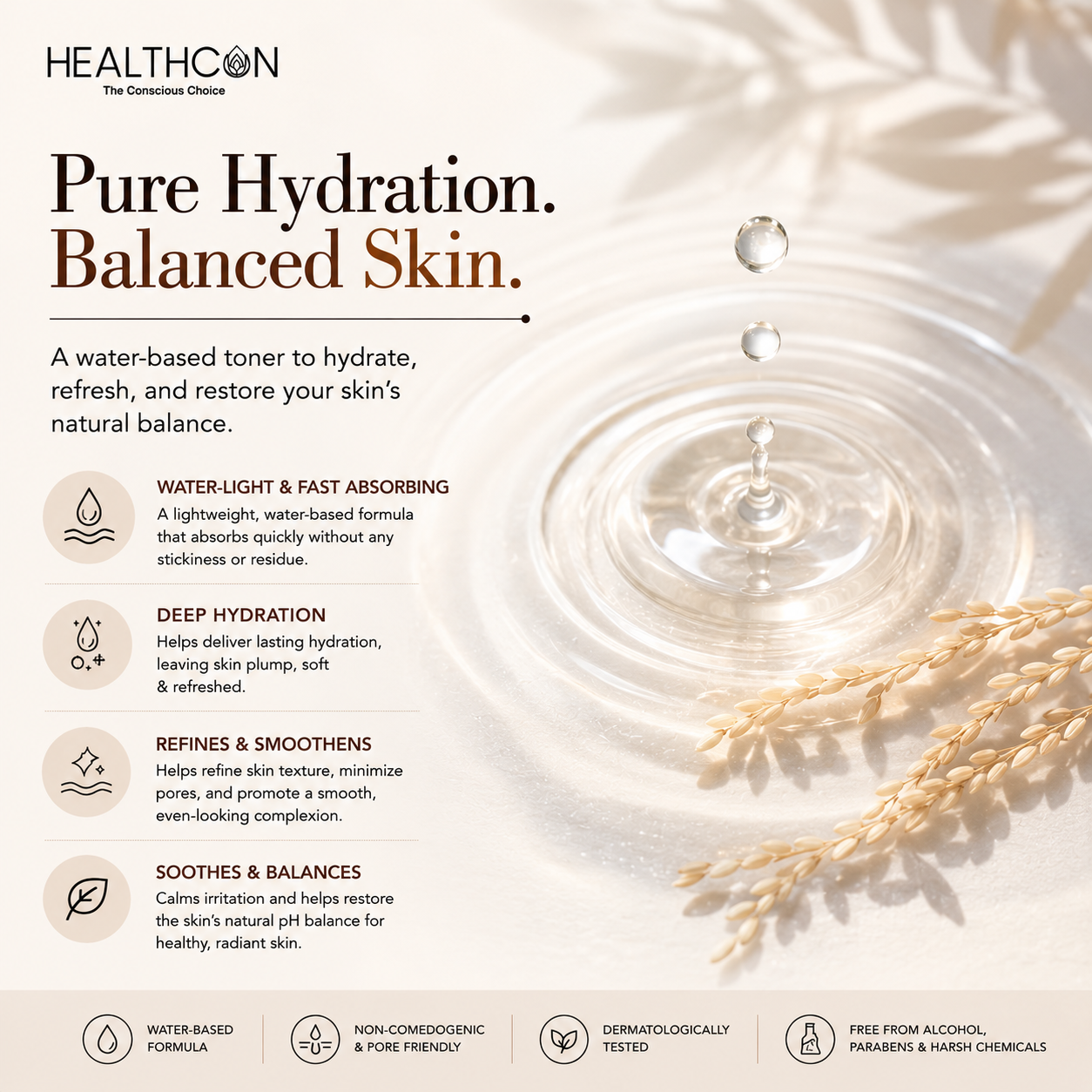 Radiant Rice Water Toner with 5% Niacinamide